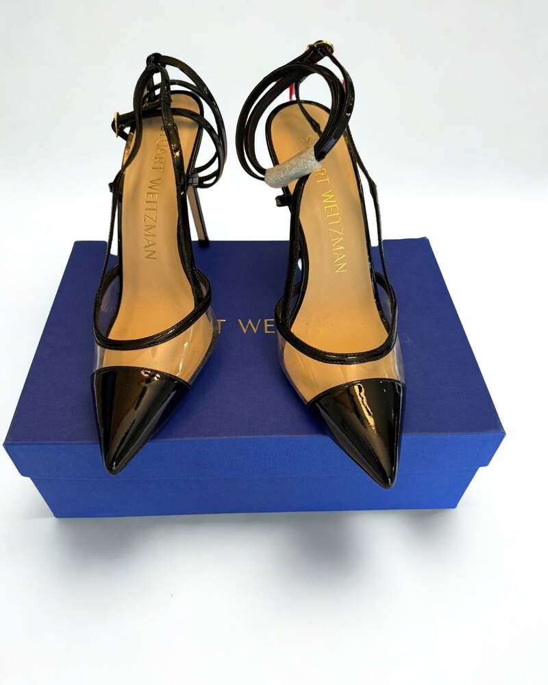 Stuart Weitzman Mondrian 50 Slingback Pumps Black